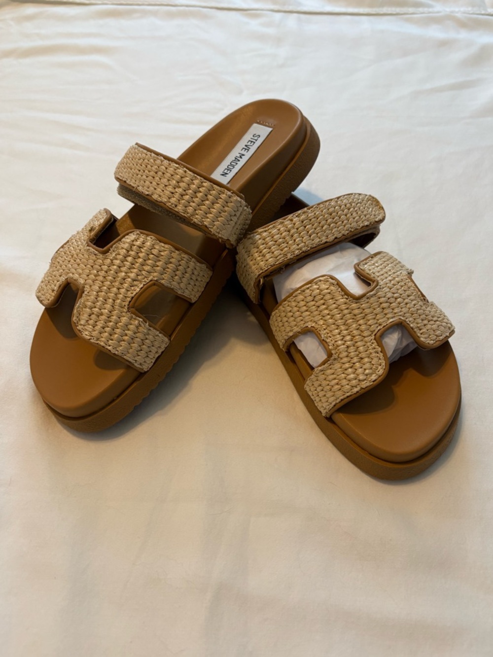 Steve Madden Mayven Natural Raffia